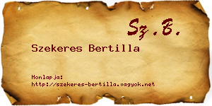 Szekeres Bertilla névjegykártya